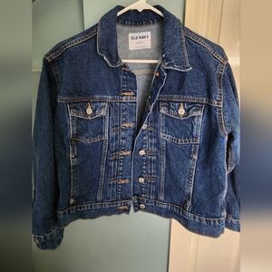 Old Navy Medium Wash Jean Jacket Size Medium Petite